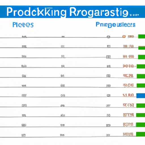 Image of a progress tracker chart showing milestones and achievements